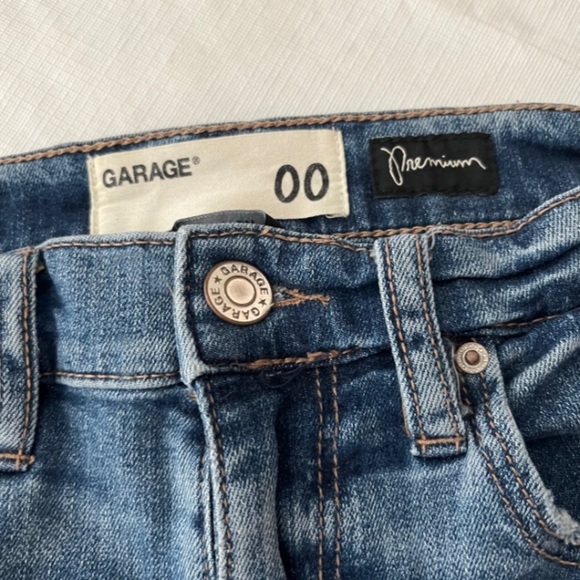 Garage Premium Ultra High Rise Distressed Denim Shorts - Picture 2 of 5